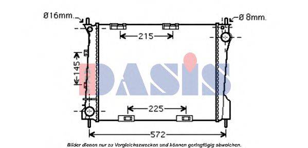 AKS DASIS RT2371 Радіатор, охолодження двигуна