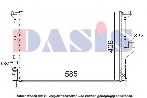 AKS DASIS RT2477 Радіатор, охолодження двигуна