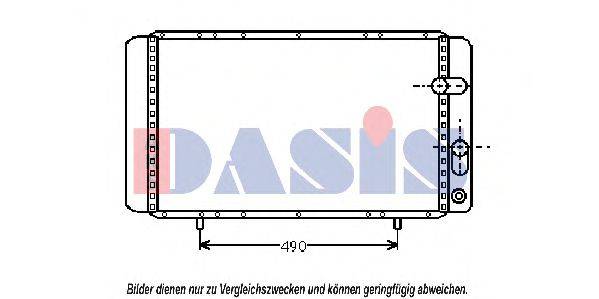 AKS DASIS RT2084 Радіатор, охолодження двигуна
