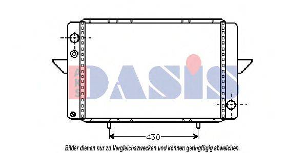 AKS DASIS RT2107 Радіатор, охолодження двигуна