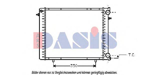 AKS DASIS RT2045 Радіатор, охолодження двигуна