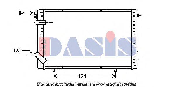 AKS DASIS RT2172 Радіатор, охолодження двигуна
