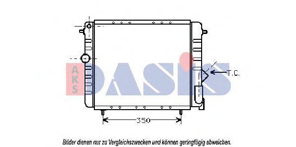 AKS DASIS RT2044 Радіатор, охолодження двигуна