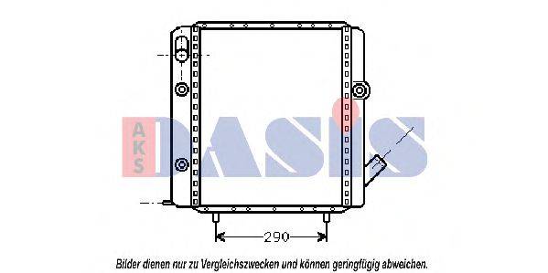 AKS DASIS RT2071 Радіатор, охолодження двигуна