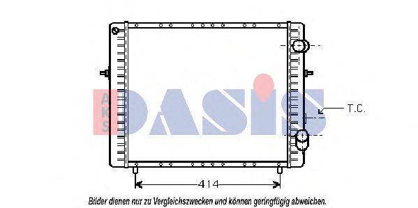 AKS DASIS RT2128 Радіатор, охолодження двигуна
