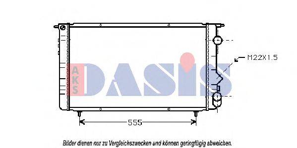 AKS DASIS RT2150 Радіатор, охолодження двигуна