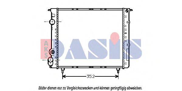 AKS DASIS RT2053 Радіатор, охолодження двигуна