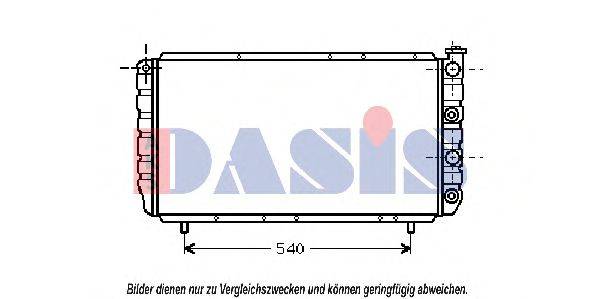 AKS DASIS RT2056 Радіатор, охолодження двигуна