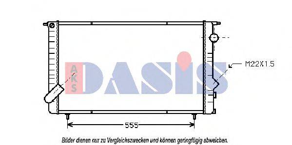 AKS DASIS RT2134 Радіатор, охолодження двигуна