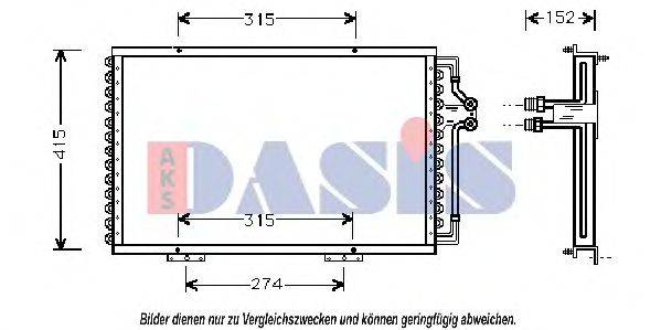 AKS DASIS 43005214 Конденсатор, кондиціонер