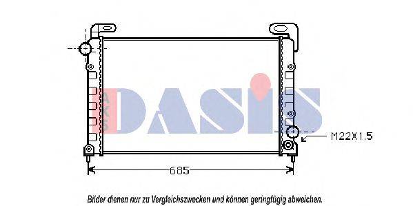 AKS DASIS RT2135 Радіатор, охолодження двигуна