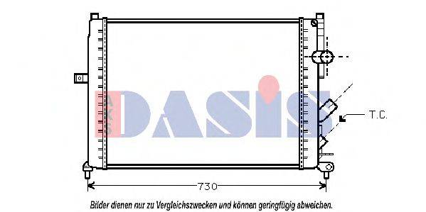 AKS DASIS RT2166 Радіатор, охолодження двигуна