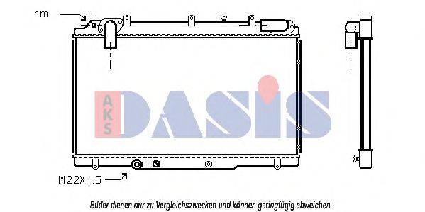 AKS DASIS RT2240 Радіатор, охолодження двигуна