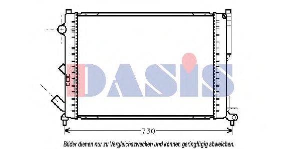 AKS DASIS RT2301 Радіатор, охолодження двигуна