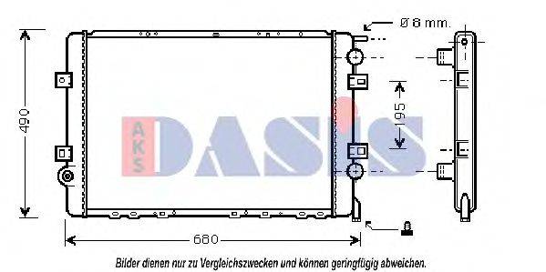 AKS DASIS RT2264 Радіатор, охолодження двигуна