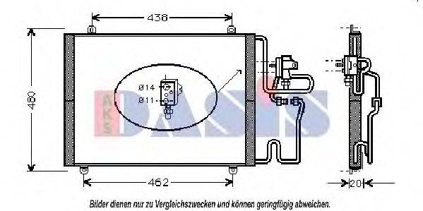 AKS DASIS 43005248 Конденсатор, кондиціонер