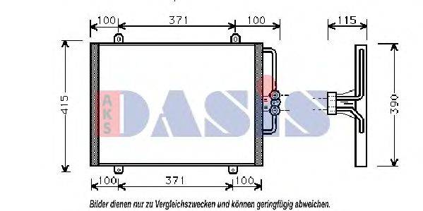 AKS DASIS 43005201 Конденсатор, кондиціонер