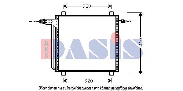 AKS DASIS 43005200 Конденсатор, кондиціонер