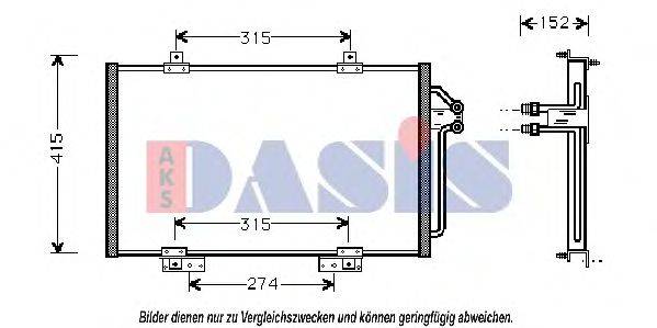 AKS DASIS 43005188 Конденсатор, кондиціонер