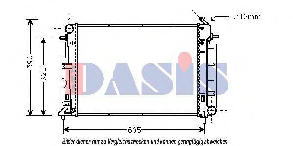 AKS DASIS 2002101 Радіатор, охолодження двигуна