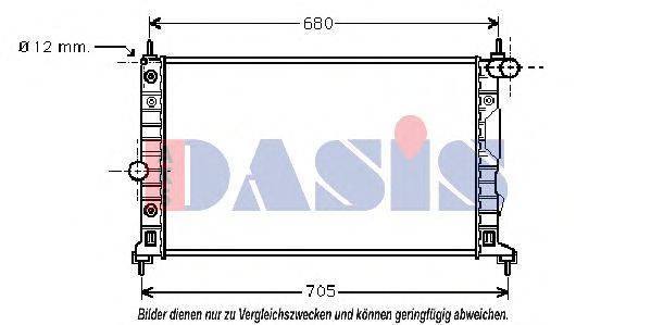 AKS DASIS 2003101 Радіатор, охолодження двигуна