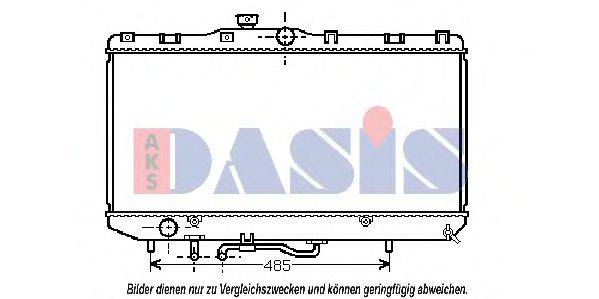 AKS DASIS TO2146 Радіатор, охолодження двигуна