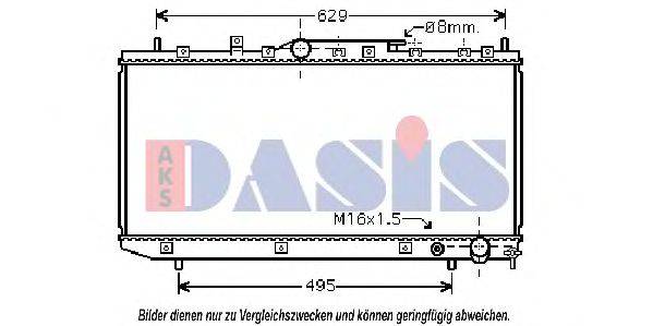 AKS DASIS TO2324 Радіатор, охолодження двигуна