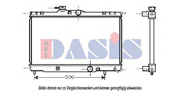 AKS DASIS 8114208 Радіатор, охолодження двигуна