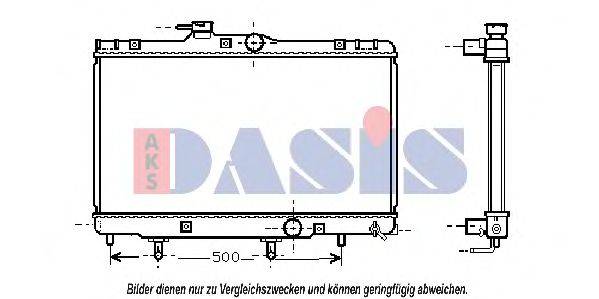 AKS DASIS TO2156 Радіатор, охолодження двигуна