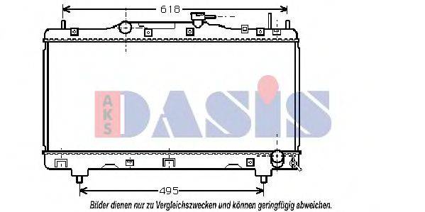 AKS DASIS TO2257 Радіатор, охолодження двигуна