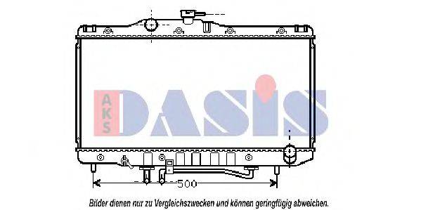 AKS DASIS TO2206 Радіатор, охолодження двигуна