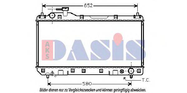 AKS DASIS TO2297 Радіатор, охолодження двигуна