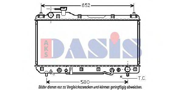 AKS DASIS TO2298 Радіатор, охолодження двигуна