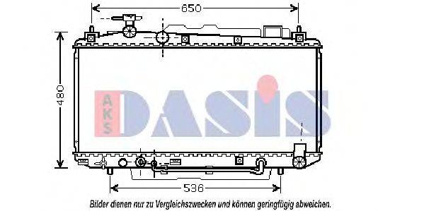 AKS DASIS 53002300 Радіатор, охолодження двигуна