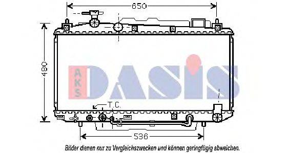 AKS DASIS 53002301 Радіатор, охолодження двигуна