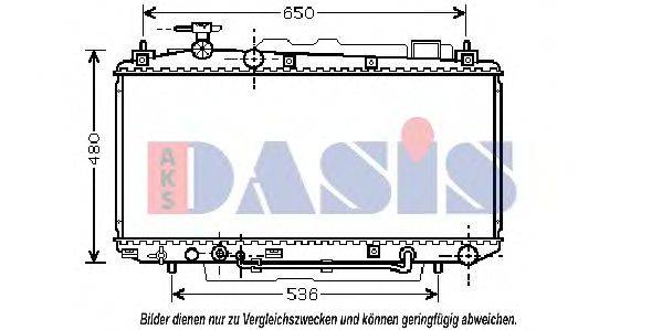 AKS DASIS TO2306 Радіатор, охолодження двигуна