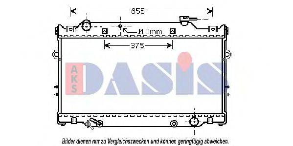 AKS DASIS TO2309 Радіатор, охолодження двигуна