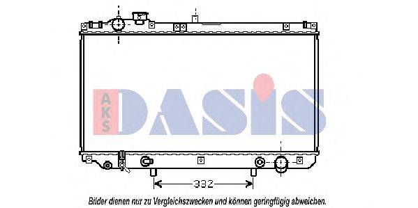 AKS DASIS TO2313 Радіатор, охолодження двигуна