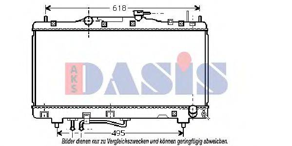 AKS DASIS TO2316 Радіатор, охолодження двигуна
