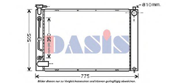 AKS DASIS TO2343 Радіатор, охолодження двигуна