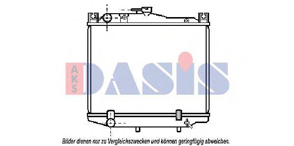 AKS DASIS TO2028 Радіатор, охолодження двигуна