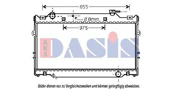 AKS DASIS TO2370 Радіатор, охолодження двигуна