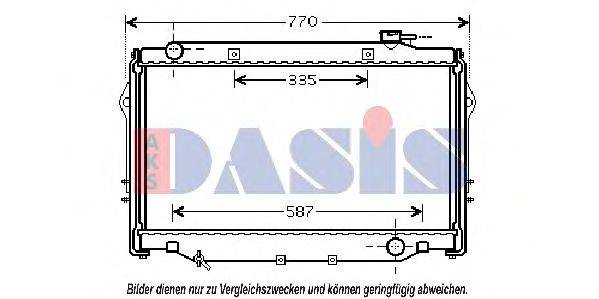 AKS DASIS TO2377 Радіатор, охолодження двигуна