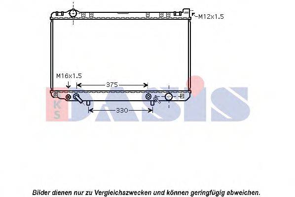 AKS DASIS TO2435 Радіатор, охолодження двигуна