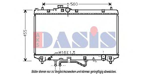 AKS DASIS TO2453 Радіатор, охолодження двигуна