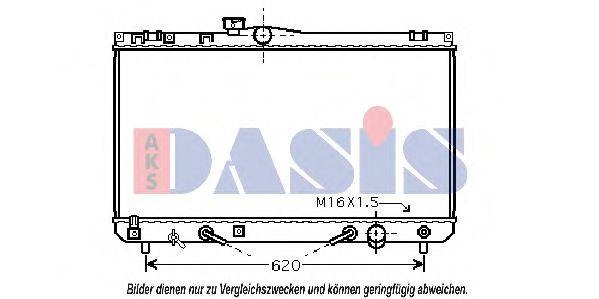 AKS DASIS TO2454 Радіатор, охолодження двигуна