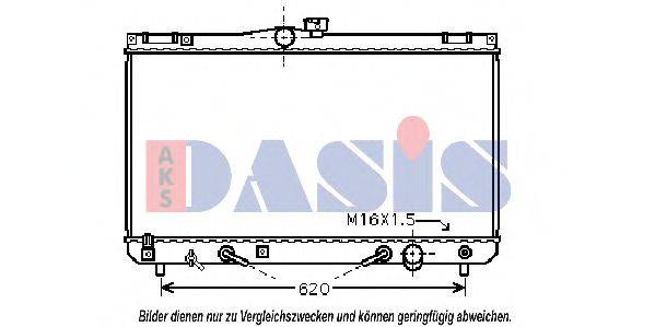 AKS DASIS TO2455 Радіатор, охолодження двигуна