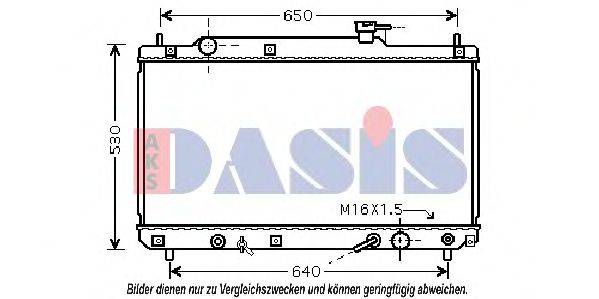 AKS DASIS TO2456 Радіатор, охолодження двигуна