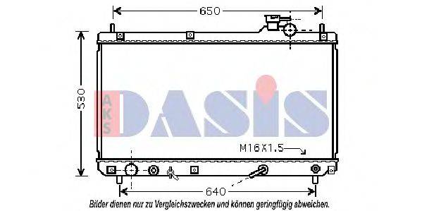 AKS DASIS TO2457 Радіатор, охолодження двигуна