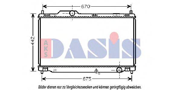 AKS DASIS TO2461 Радіатор, охолодження двигуна